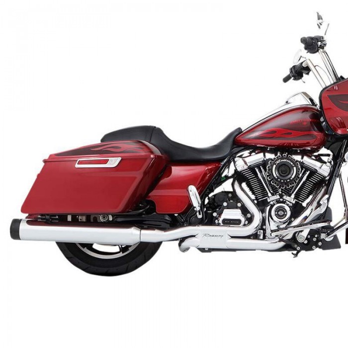 [해외]RINEHART Sliml-e Duals Harley Davidson FLHR 1750 Road King 107 Ref:100-0406T 비인증된 완전 배기 시스템 9140124551