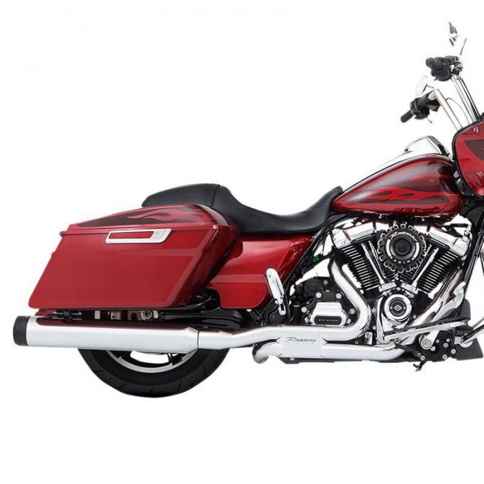 [해외]RINEHART Sliml-e Duals MotoPro 45 4.5´´ Harley Davidson FLHR 1750 Road King 107 Ref:100-0407C 비인증된 완전 배기 시스템 9140124558 Black