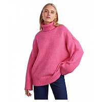[해외]PIECES 롤넥 스웨터 Nancy 139954300 Shocking Pink