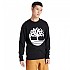 [해외]팀버랜드 Core Tree Logo Crew Brushback 스웨트셔츠 137628471 Black / White