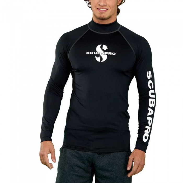 [해외]스쿠버프로 UPF 50 Rash Guard 긴팔 티셔츠 14136585992 Black