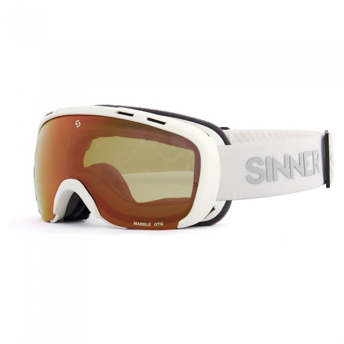 [해외]SINNER Marble OTG 스키 고글 4139169513 Matte White / Grey