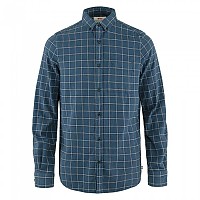 [해외]피엘라벤 ?vik Flannel 긴팔 셔츠 4139168636 Indigo Blue / Flint Grey