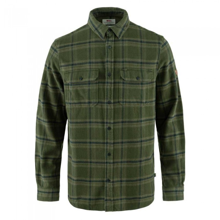 [해외]피엘라벤 ?vik 헤비 Flannel 긴팔 셔츠 4140217785 Deep Forest / Laurel Green