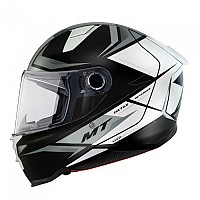 [해외]MT 헬멧s Revenge II S Hatax 풀페이스 헬멧 9139979828 Glossy Black / White