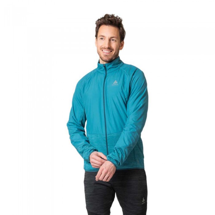 [해외]오들로 Run Easy Warm Hybrid 자켓 6140084695 Saxony Blue