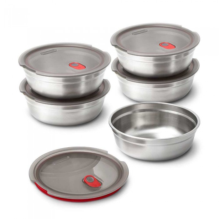 [해외]BLACK+BLUM Steel Food 그릇 4140302080 Grey / Red