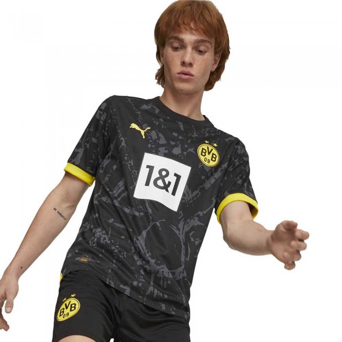 [해외]푸마 BVB Borussia Dortmund Replica 반팔 어웨이 유니폼 3139910274 Black / Cybe