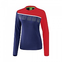 [해외]ERIMA 5-C Long 슬리브 Training 긴팔 티셔츠 7138683167 New Navy / Red / White