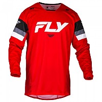 [해외]FLY RACING 긴팔 티셔츠 Kinetic Prix 9140293916 Black / Grey / Red