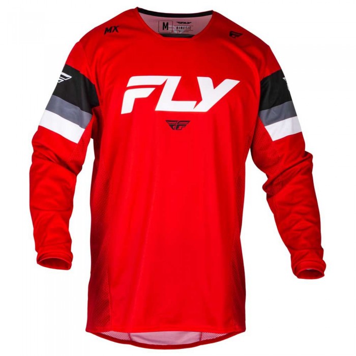 [해외]FLY RACING Kinetic Prix 긴팔 티셔츠 9140293919 Black / Red / Grey