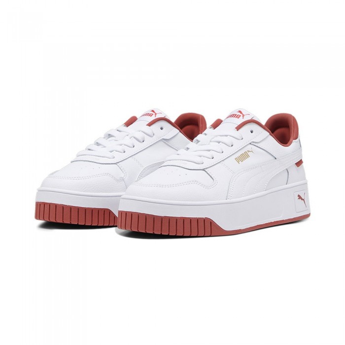 [해외]푸마 Carina Street 운동화 139963887 Puma White / Puma White / Astro Red