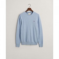 [해외]간트 스웨터 Micro Texture 140316646 Lake Blue Melange