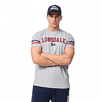 [해외]LONSDALE Bunnaglanna 반팔 티셔츠 7140206555 Marl Grey / Navy / Red