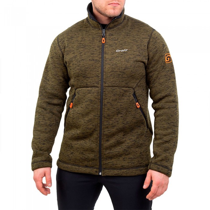 [해외]GRAFF Outdoor Warm 풀지퍼 스웨트셔츠 4140336789 Green Melange