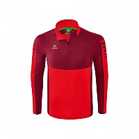 [해외]ERIMA Six Wings Training 하프 지퍼 긴팔 티셔츠 3140273599 Red / Bordeaux