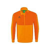 [해외]ERIMA Six Wings Worker 풀지퍼 스웨트셔츠 3140273616 New Orange / Orange