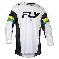 [해외]FLY RACING Kinetic Prix 긴팔 티셔츠 9140293918 Black / Neon Yellow / White