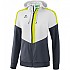 [해외]ERIMA Tracktop Squad 자켓 6138486222 White / Slate Grey / Bio Lime