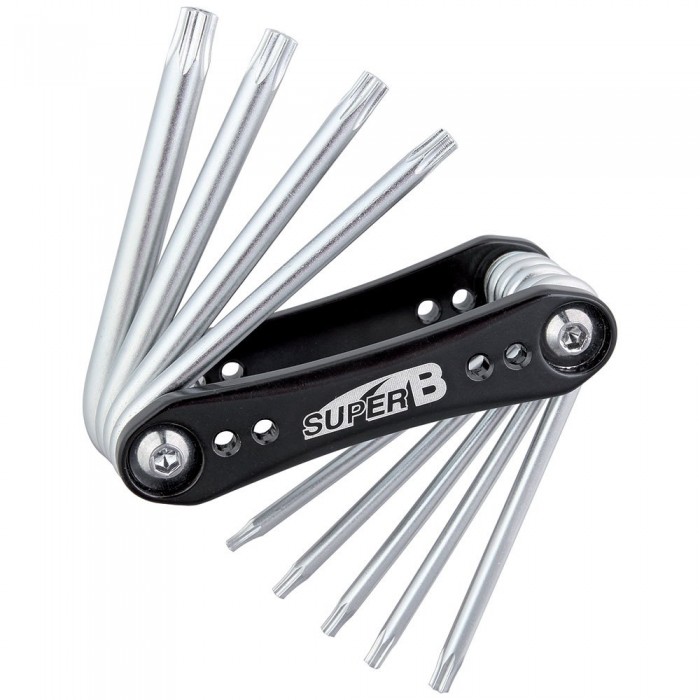 [해외]SUPER B TorX 9 7-30 mm 멀티툴 1140372272 Black / Silver