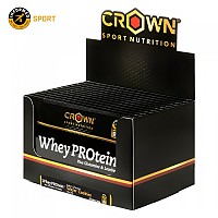 [해외]CROWN SPORT NUTRITION 단백질 향 주머니 상자 Whey PROtein+ 27g 10 단위 웨이퍼 쿠키 7140367360 Black