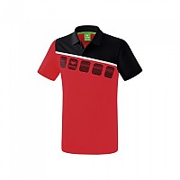 [해외]ERIMA 5-C 반팔 폴로 셔츠 7138486090 Red / Black / White