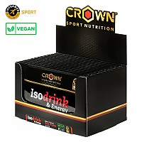 [해외]CROWN SPORT NUTRITION 등장성 음료 분말 향낭 상자 Isodrink & Energy 32g 12 단위 베리류 12140367352 Black