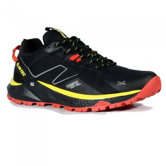 [해외]HI-TEC Geo Tempo 트레일 러닝화 4140229825 Black / Red / Yellow