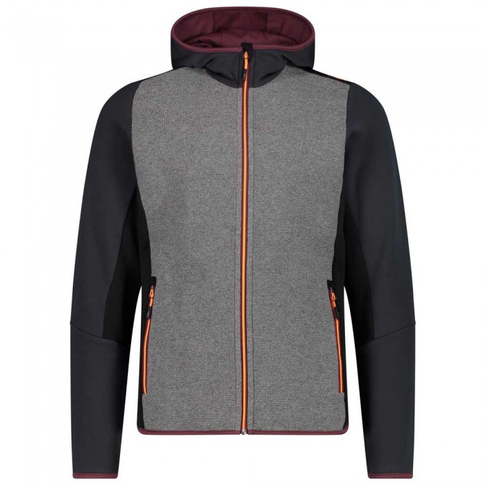 [해외]CMP Fix Hood 32M2257 후드가 달린 양털 4140222203 Dark Grey