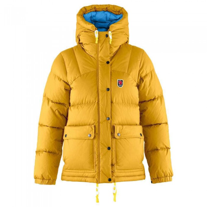 [해외]피엘라벤 Expedition Lite 다운 재킷 4140217554 Mustard Yellow / UN Blue