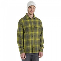 [해외]아이스브레이커 긴 소매 셔츠 Dawnder Flannel Plaid 메리노 140125570 Loden / Bio Lime