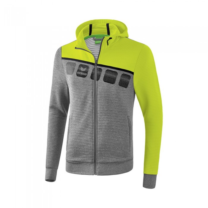 [해외]ERIMA Training 자켓 3138487377 Grey Marl / Lime Pop / Black