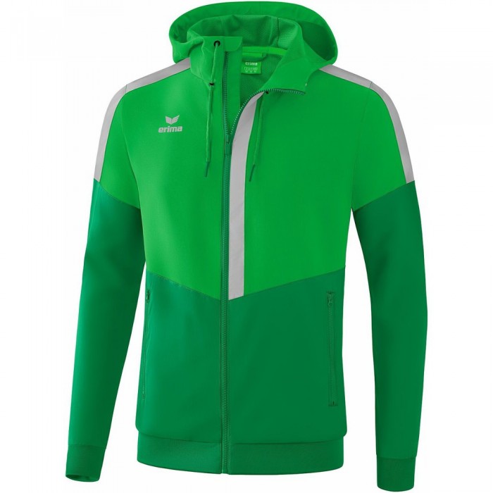 [해외]ERIMA Tracktop Squad 자켓 3138487418 Fern Green / Emerald / Silver Grey