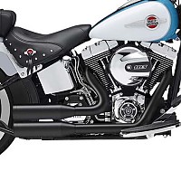 [해외]KESSTECH ESM2 2-2 Harley Davidson FLST 1450 Heritage 소프트ail Ref:084-5109-757 슬립온 머플러 9140124317 Black
