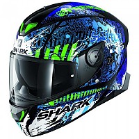 [해외]샤크 풀페이스 헬멧 Skwal 2.2 Switch Rider 9137370443 Black / Blue / Green