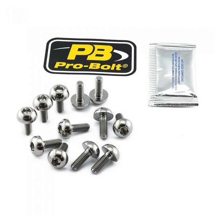 [해외]PRO BOLT TI12DISCHONF 브레이크 디스크 나사 15 단위 9140108196 Silver