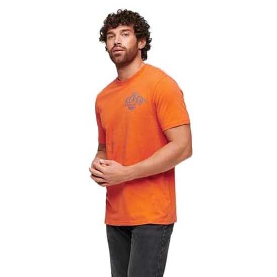 [해외]슈퍼드라이 Workwear Scripted Graphic 반팔 티셔츠 140312832 Denim Co Rust Orange Slub