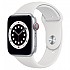 [해외]APPLE Series 6 GPS+Cellular 44 mm watch 1137777371 Silver / White