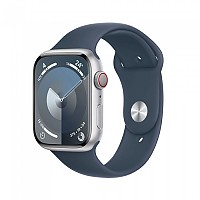 [해외]APPLE Series 9 GPS+Cellular Sport 45 mm watch 1140371254 Silver / Blue