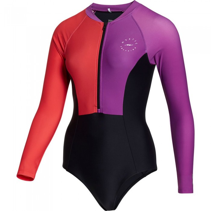 [해외]MYSTIC Jayde Swimsuit 긴팔 하프 지퍼 rashguard 14140369935 Sunset Purple