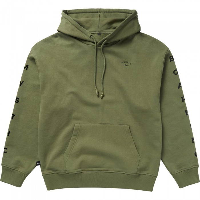 [해외]MYSTIC Bolt Sweat 후드티 14140369724 Dark Olive