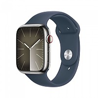 [해외]APPLE Series 9 GPS+Cellular 45 mm watch 12140371247 Silver / Steel Blue