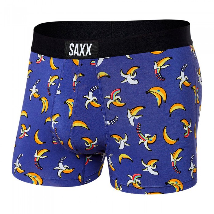 [해외]SAXX 언더웨어 Vibe Trunk 복서 브리프 139580102 Rainbow Bananas / Navy