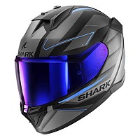 [해외]샤크 풀페이스 헬멧 D-Skwal 3 Sizler 9140367312 Black / Anthracite / Blue