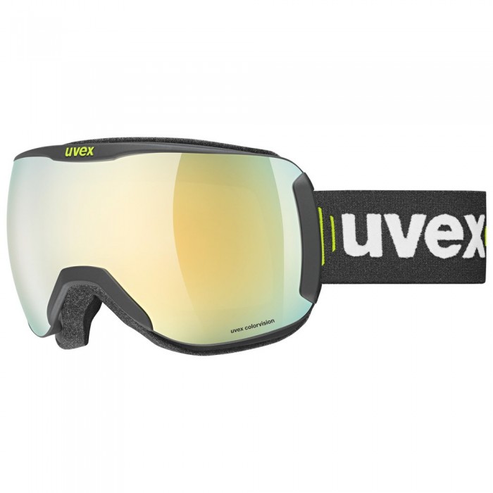 [해외]우벡스 Downhill 2100 Colorvision 스키 고글 4139276707 Black Mat Lime