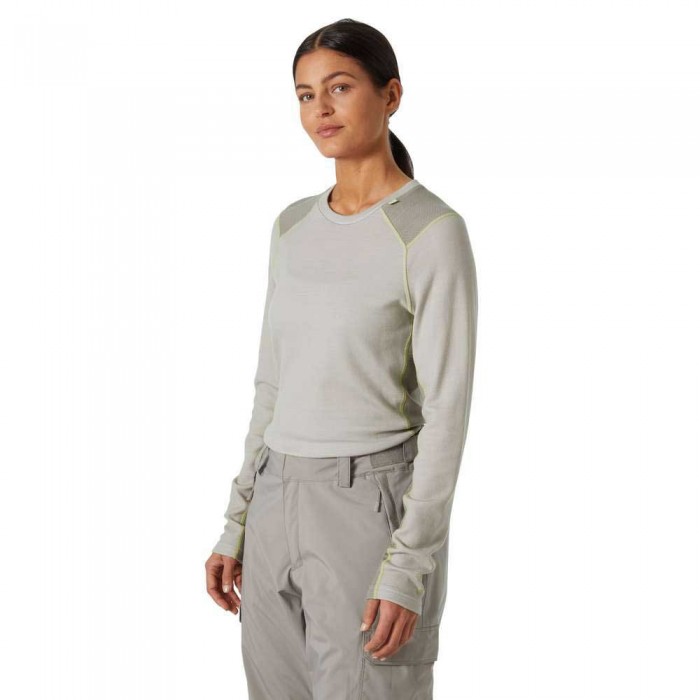 [해외]헬리한센 Lifa Merino Midweight Crew 긴팔 베이스 레이어 4139891364 Mellow Grey