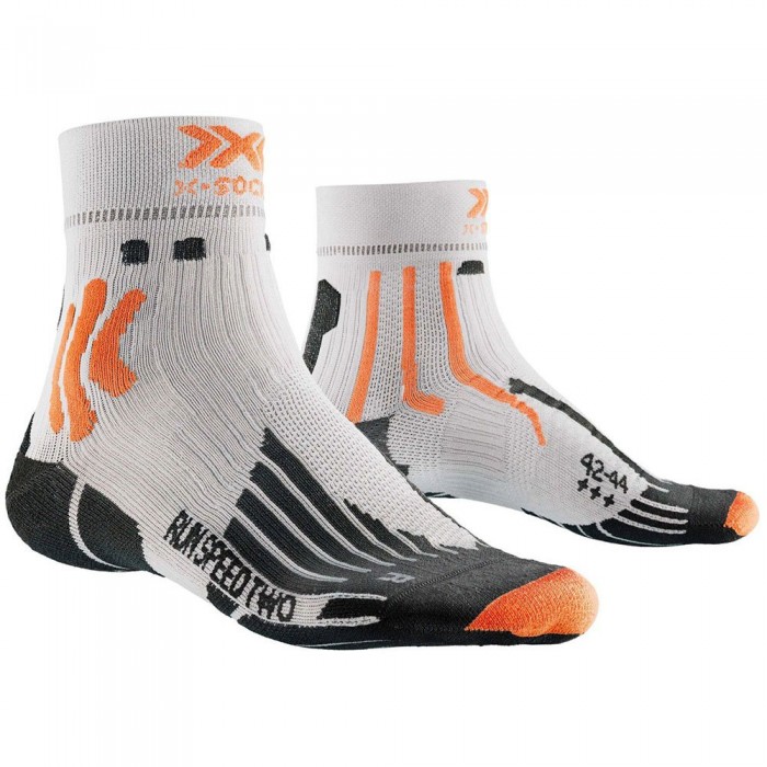 [해외]X-SOCKS Run Speed Two 4.0 양말 4140084044 Arctic White / Trick Orange