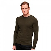 [해외]슈퍼드라이 크루넥 스웨터 Essential Slim Fit 140394838 Spruce Green