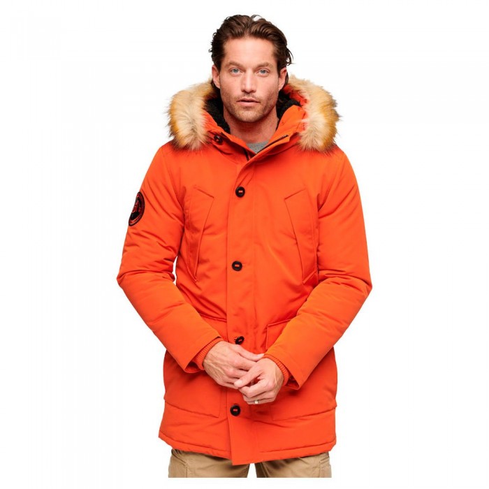 [해외]슈퍼드라이 Everest Faux Fur 파카 140424483 Pureed Pumpkin Orange