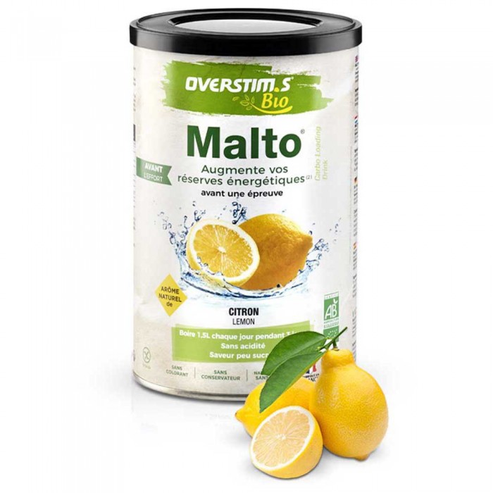 [해외]OVERSTIMS 레몬 에너지 드링크 Malto BIO 450g 3138761207 White